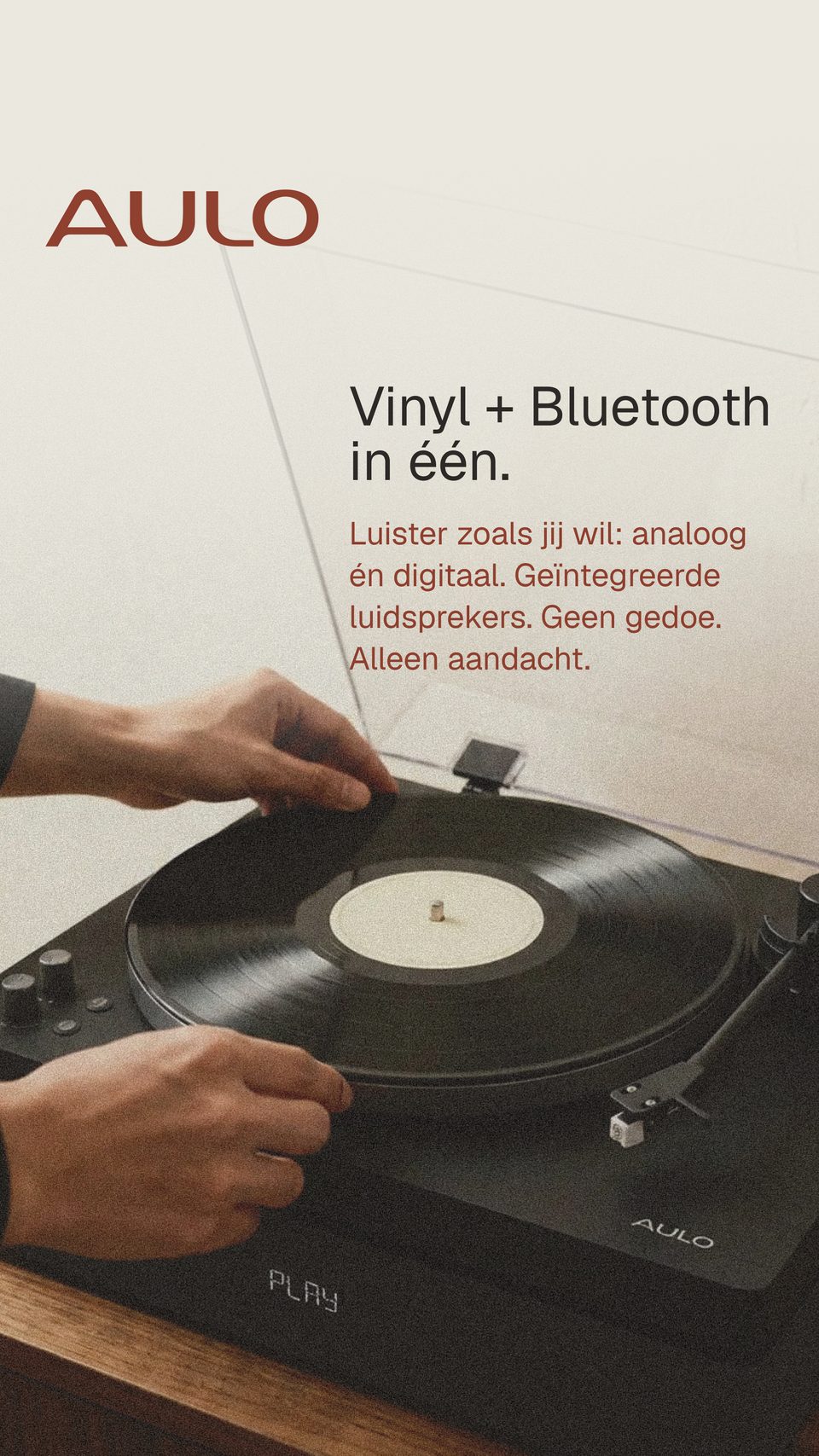 Vinyl + bluetooth in één, reel (AULO)
